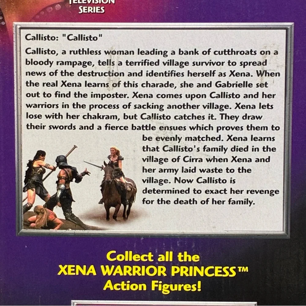 Xena Warrior Princess CALLISTO 12in Action Figure Toy Biz 1998 Vintage